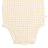 Comfy Bodysuit Short Sleeve - Goldie Check