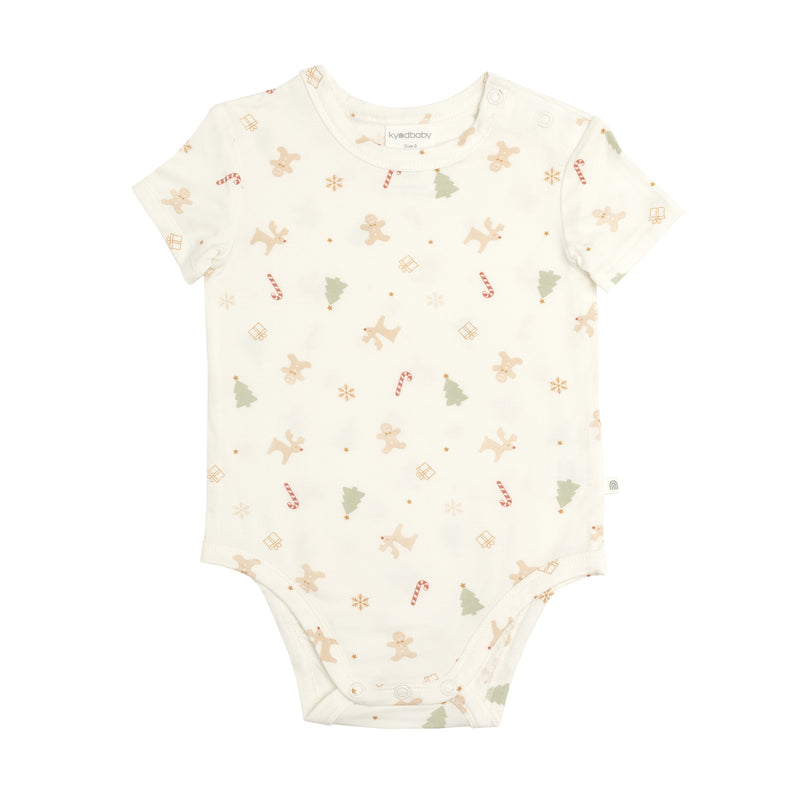 Comfy Bodysuit Short Sleeve - Jingle Bells