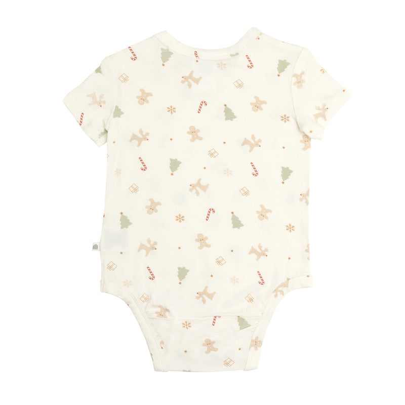 Comfy Bodysuit Short Sleeve - Jingle Bells