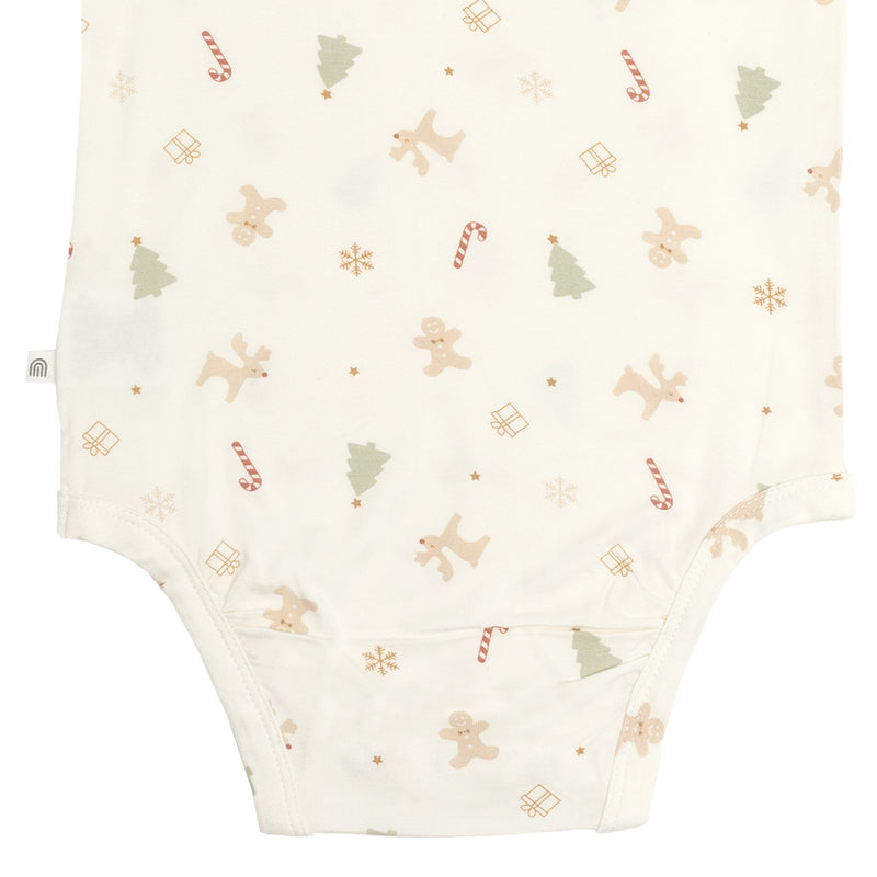 Comfy Bodysuit Short Sleeve - Jingle Bells