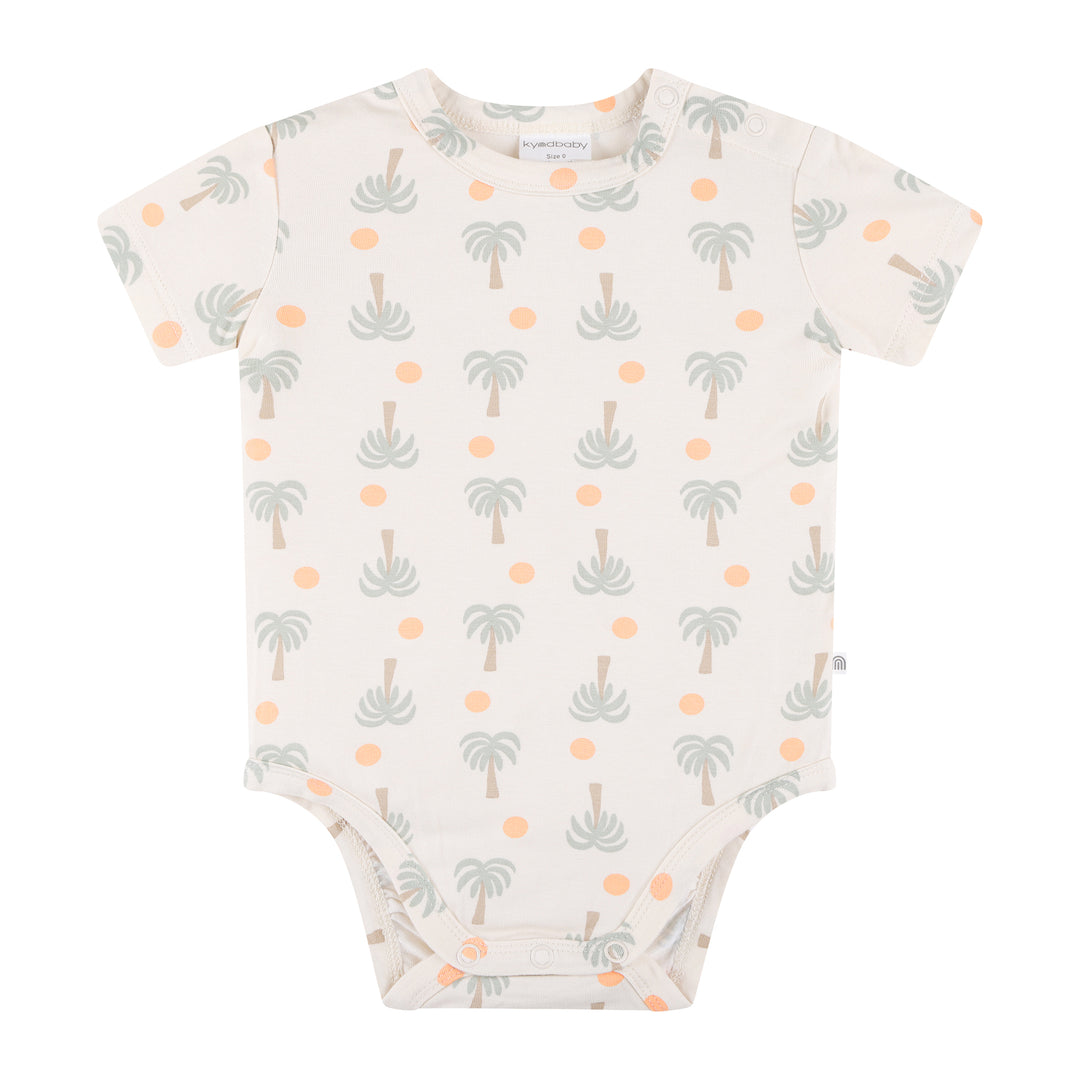 Comfy Bodysuit Short Sleeve - Palm Sunset