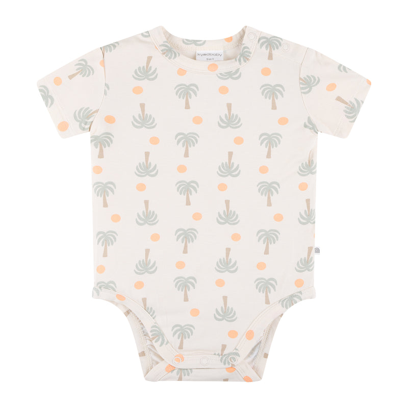 Comfy Bodysuit Short Sleeve - Palm Sunset