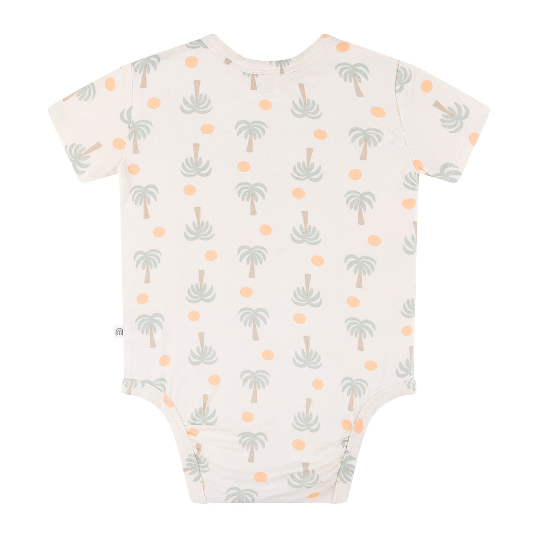 Comfy Bodysuit Short Sleeve - Palm Sunset