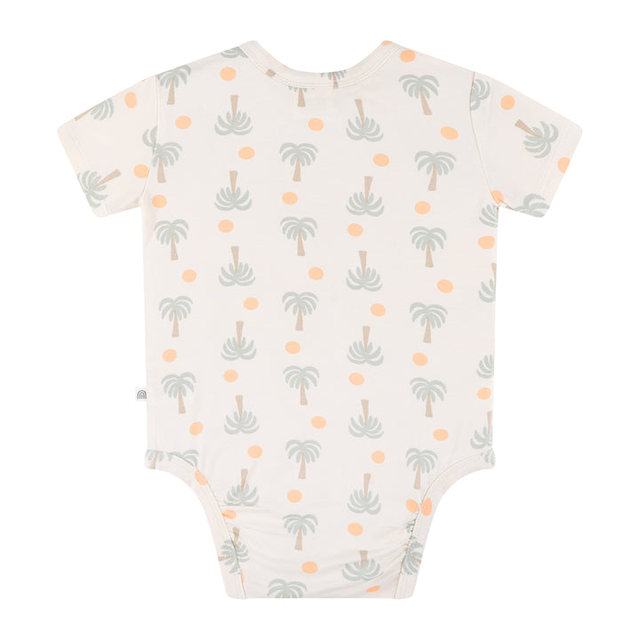 Comfy Bodysuit Short Sleeve - Palm Sunset