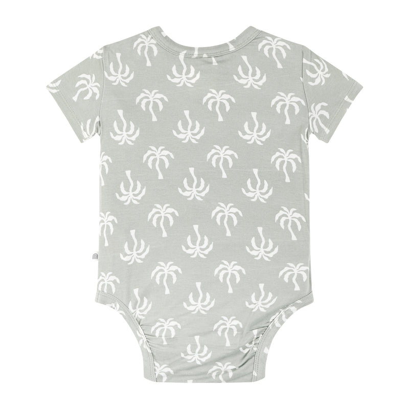 Comfy Bodysuit Short Sleeve - Palm Tree