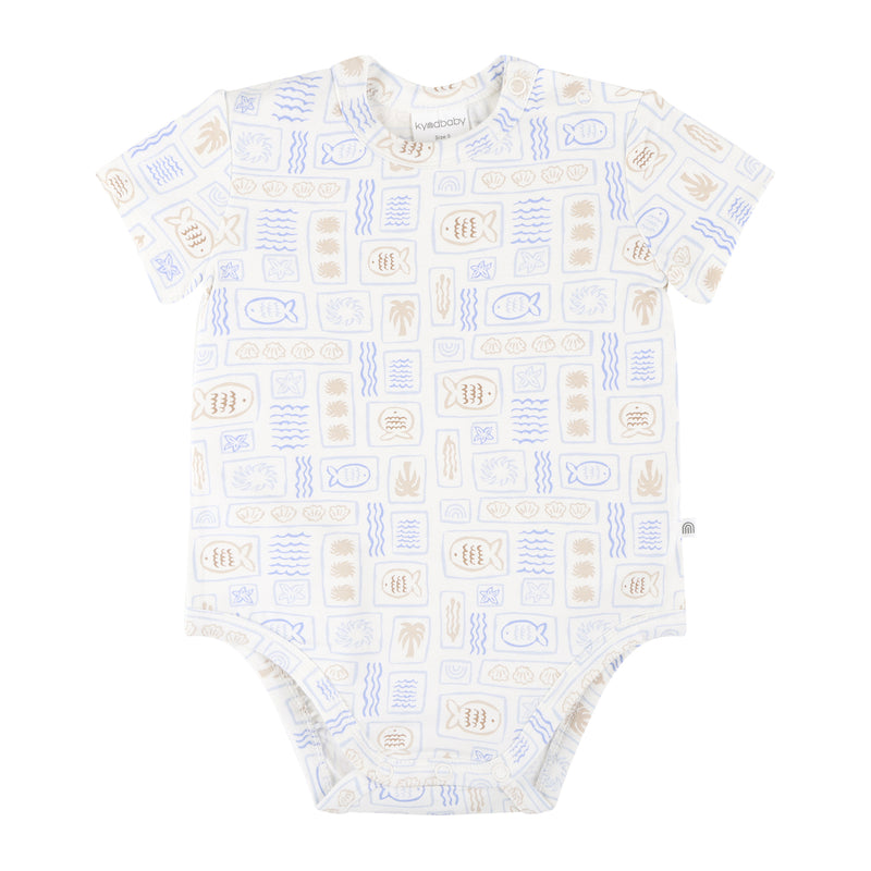 Comfy Bodysuit Short Sleeve - Salty Shores