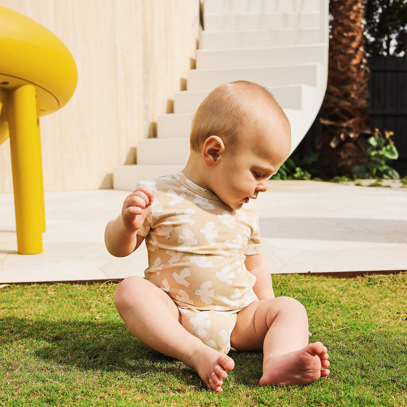 Comfy Bodysuit Short Sleeve - Seagull