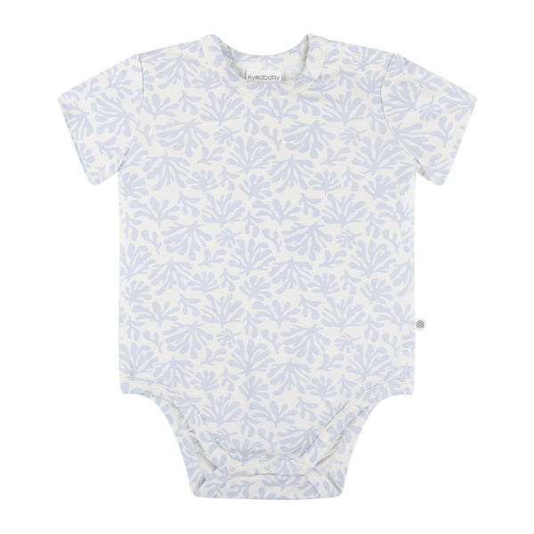 Comfy Bodysuit Short Sleeve - Sky Coral