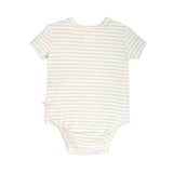 Comfy Bodysuit Short Sleeve - Sage Stripe