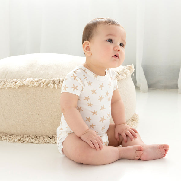 Comfy Bodysuit Short Sleeve - Star Fish