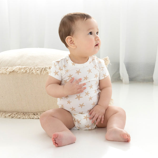 Comfy Bodysuit Short Sleeve - Star Fish