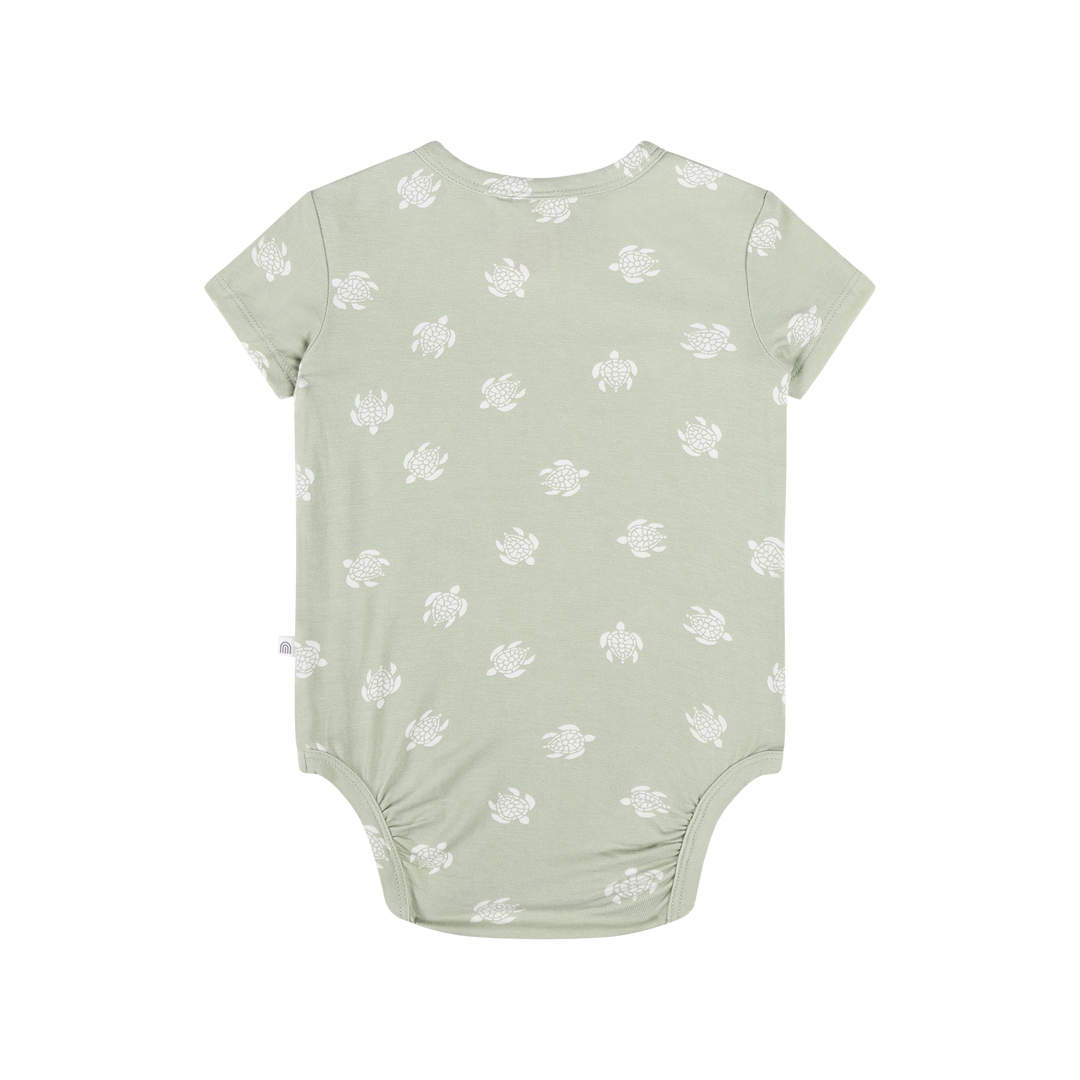 Comfy Short Sleeve Bodysuit - Turtle