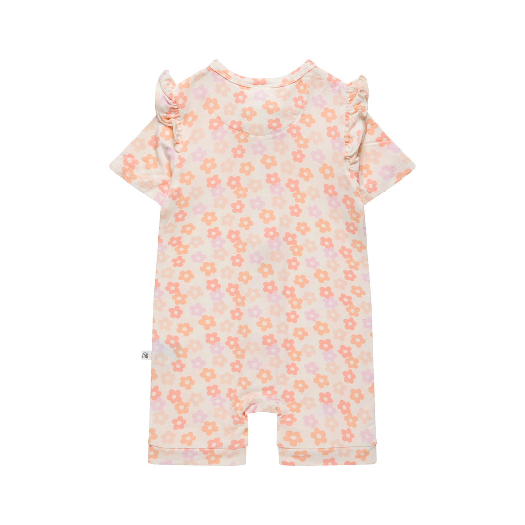 Frill Short Sleeve Onesie - Blooms
