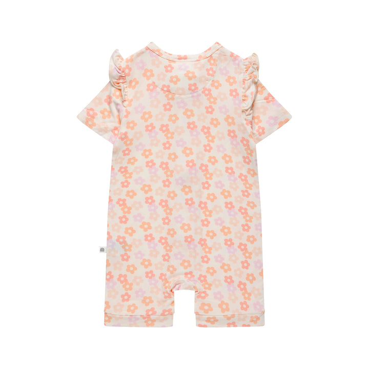 Frill Short Sleeve Onesie - Blooms