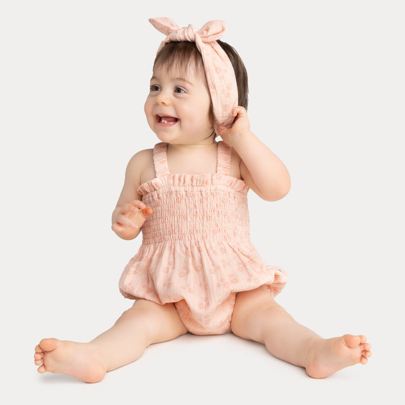 Shirred Romper - Ditsy Floral