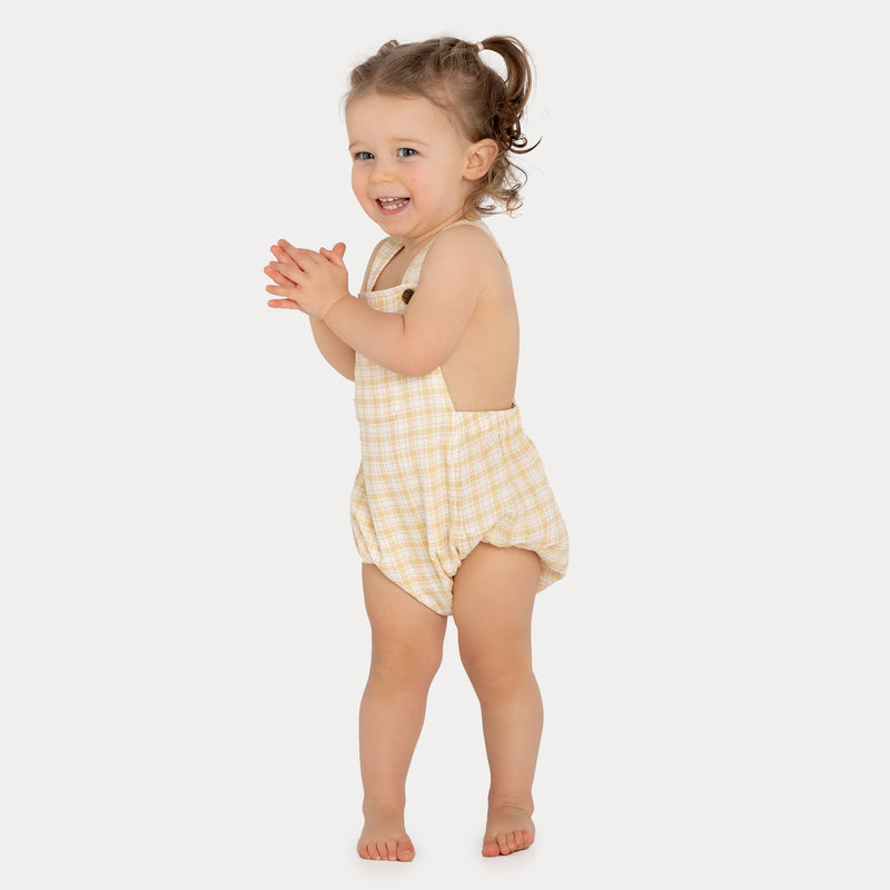 Romper - Sandcastle Check