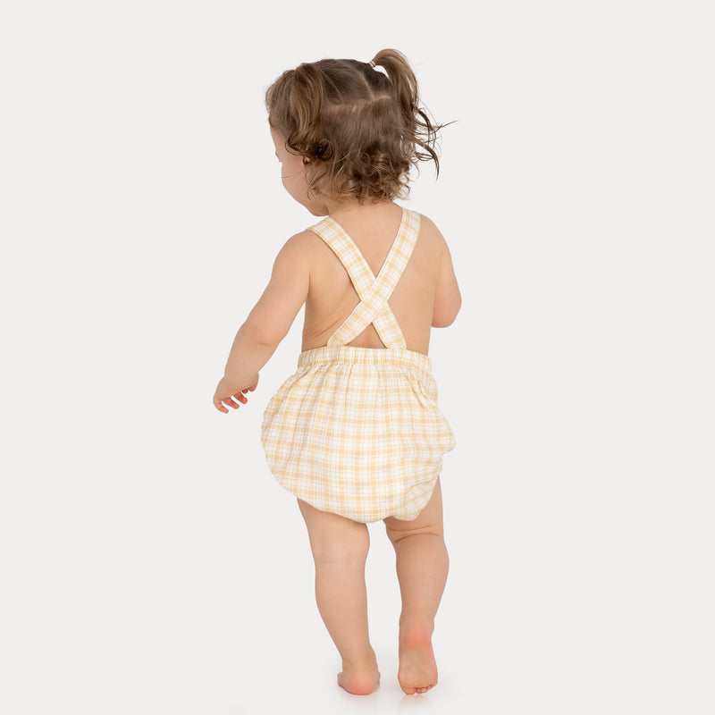 Romper - Sandcastle Check