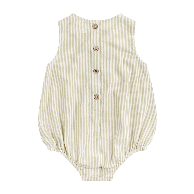 Sleeveless Woven Romper - Sage