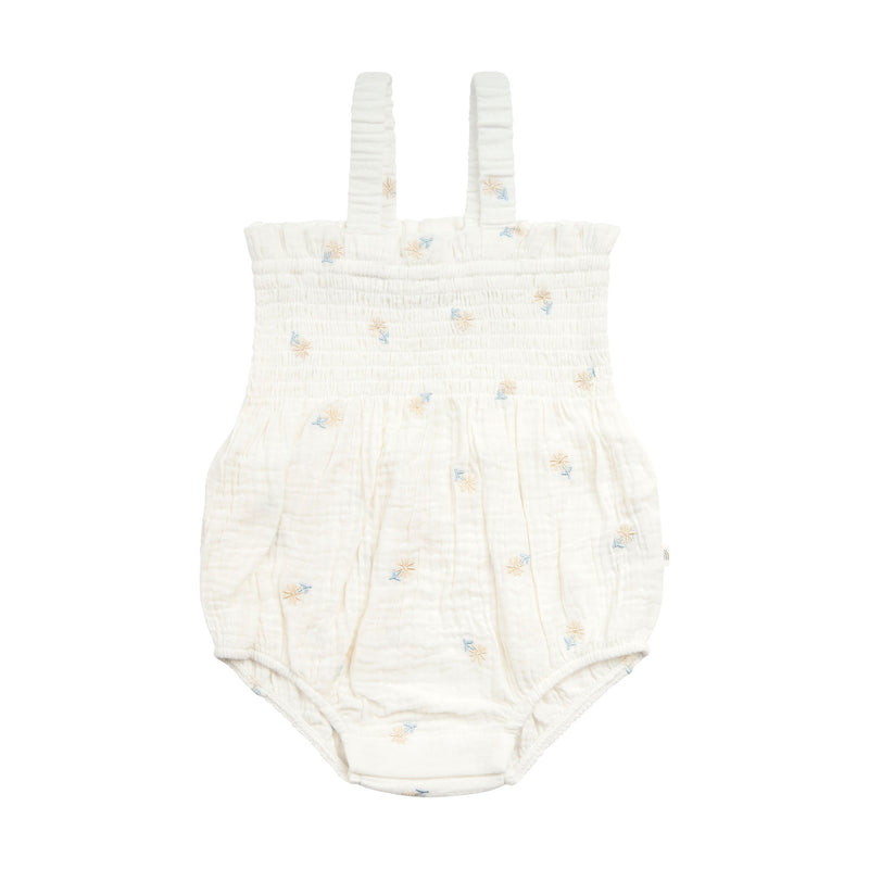 Shirred Romper - Little Petal