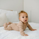 Rib Day Or Night Onesie - Mocha