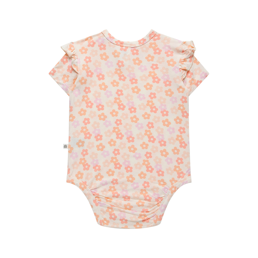Frill Short Sleeve Bodysuit - Blooms