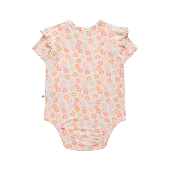 Frill Short Sleeve Bodysuit - Blooms