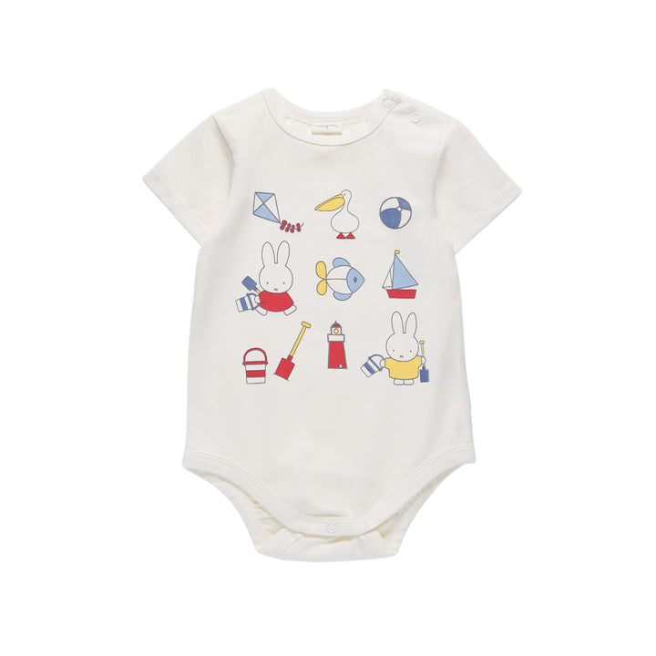 Miffy Short Sleeve Bodysuit - Snow White