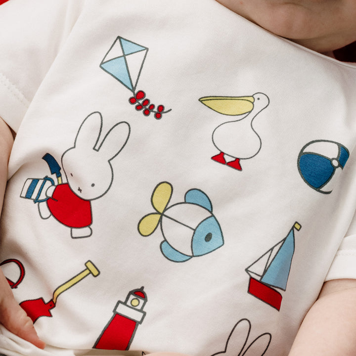 Miffy Short Sleeve Bodysuit - Snow White