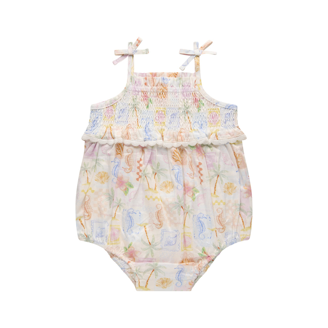 Resort Shirred Romper - Resort
