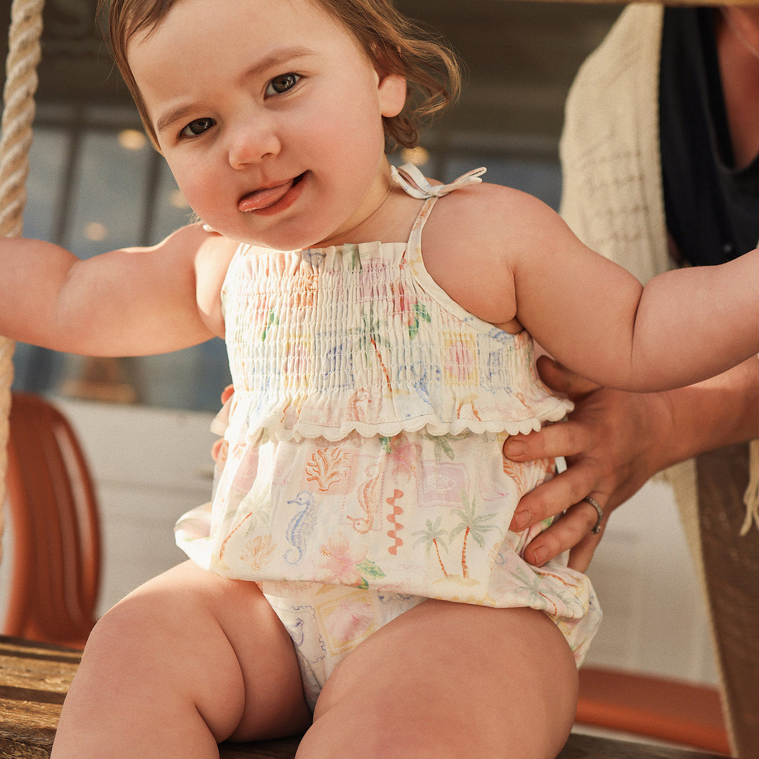 Resort Shirred Romper - Resort