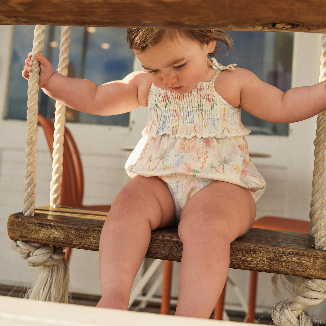 Resort Shirred Romper - Resort