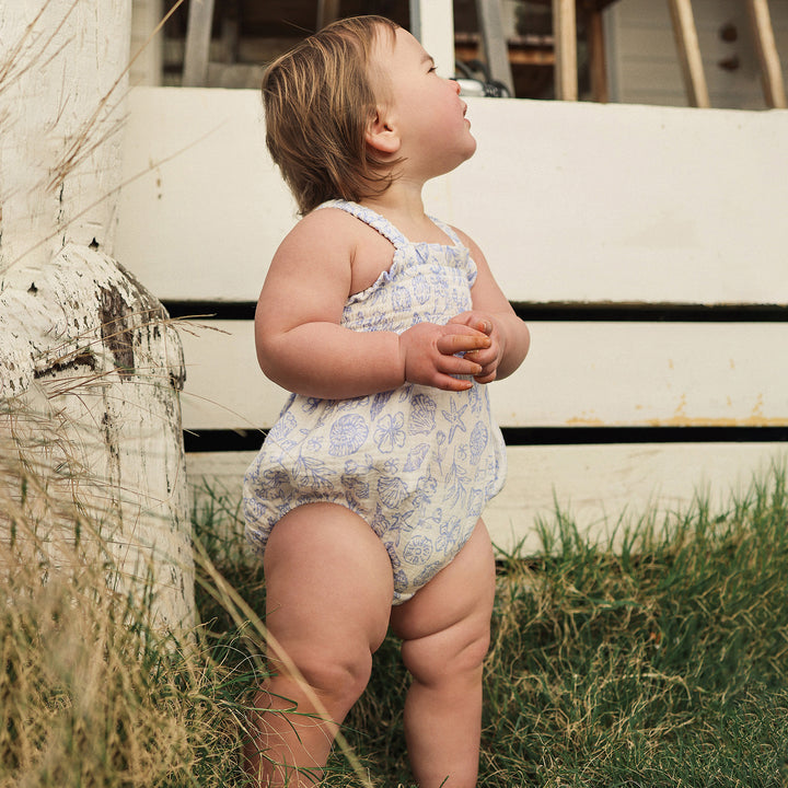 Shirred Romper - Coconut