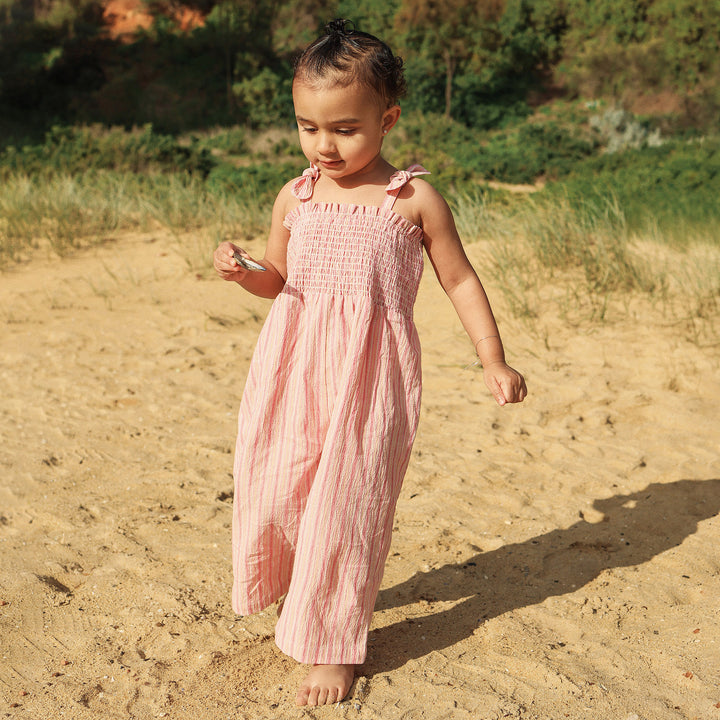 Shirred Playsuit - Stripe