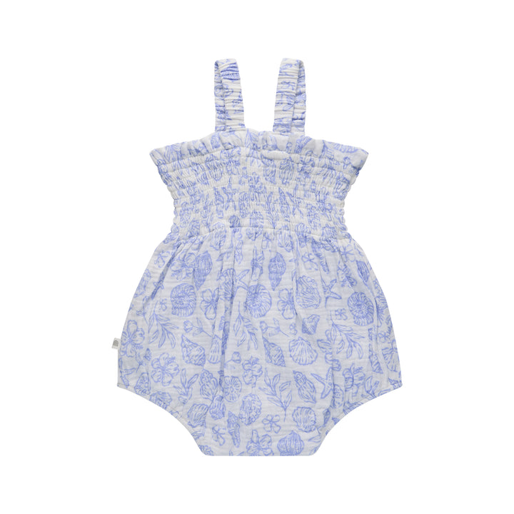 Shirred Romper - Coconut