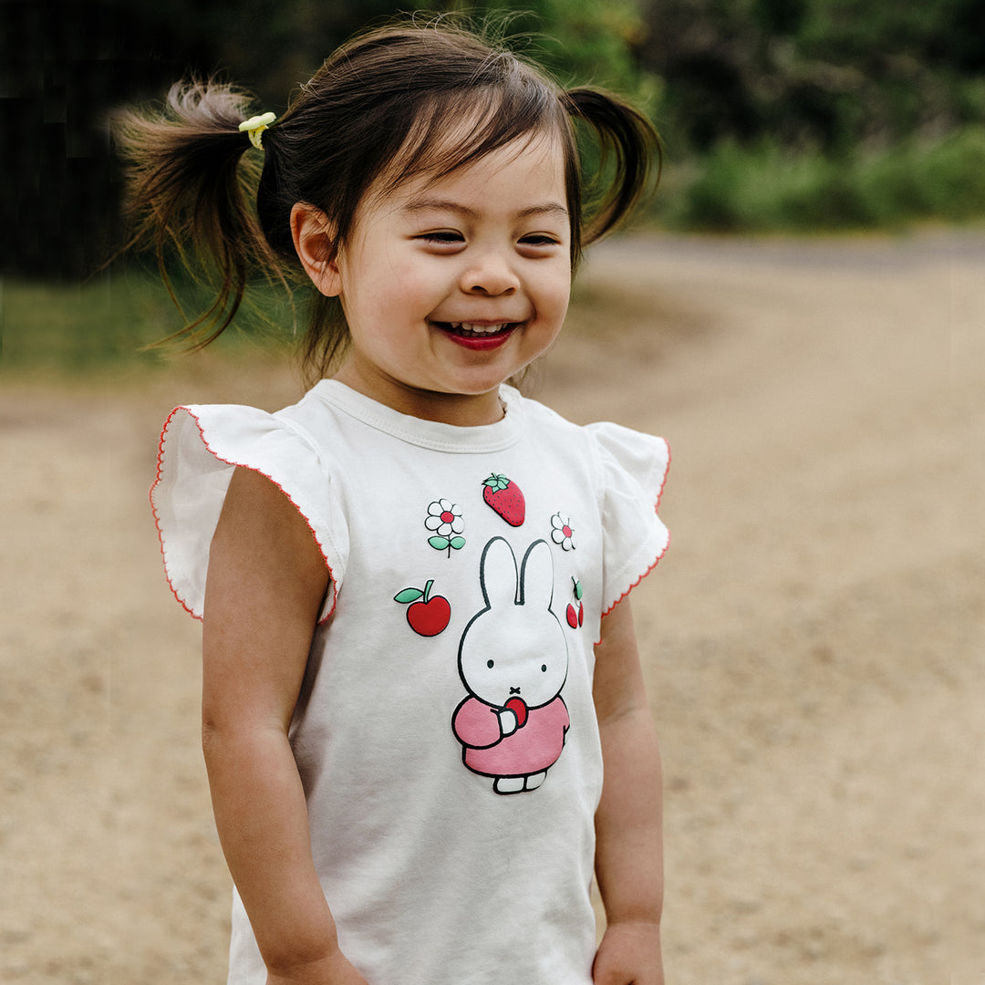 Miffy Frill Tee - Snow White
