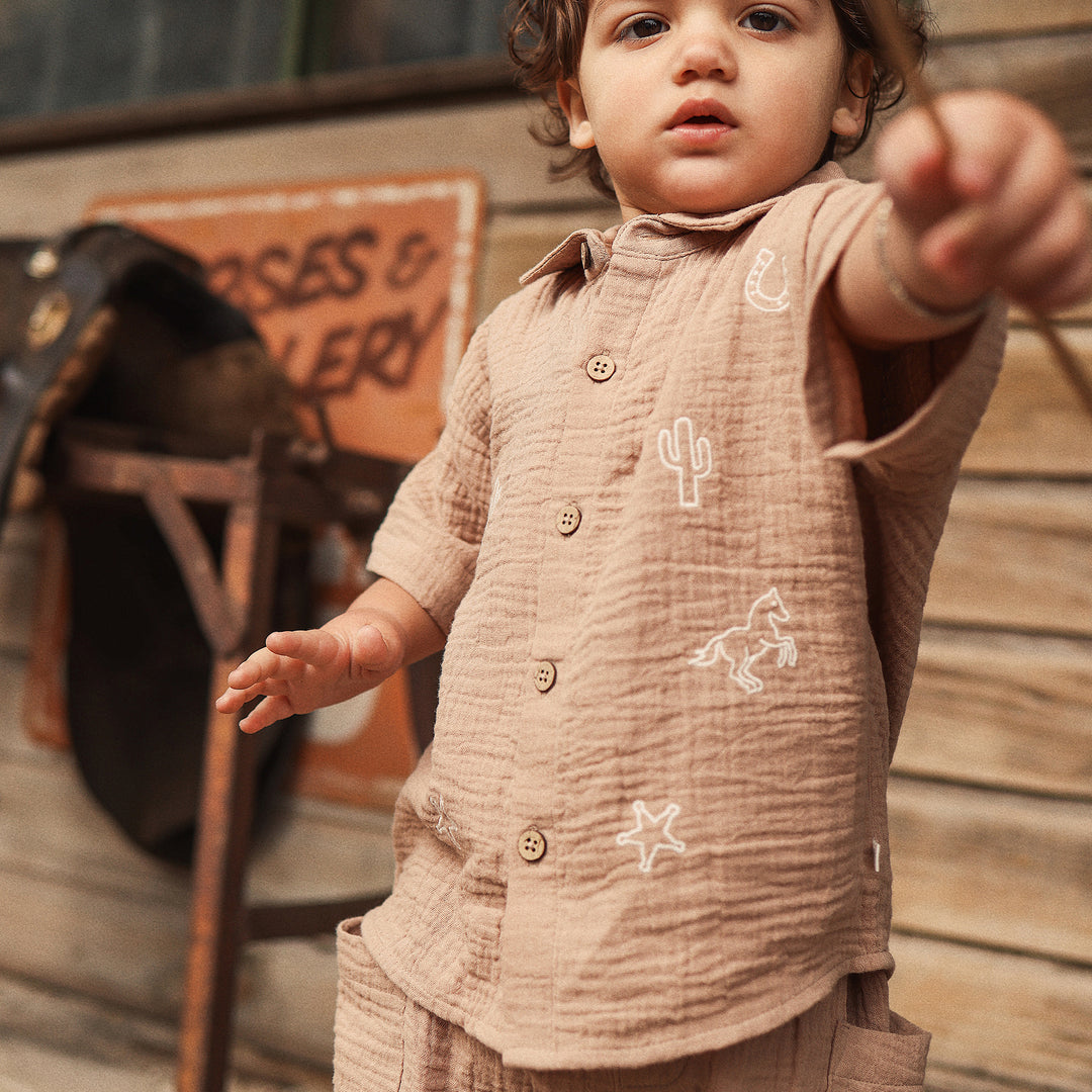 Woven Shirt - Mocha