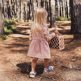 Denim Pinafore - Dusty Lilac