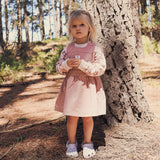 Denim Pinafore - Dusty Lilac
