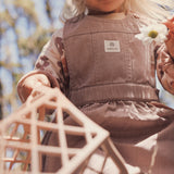 Denim Pinafore - Dusty Lilac