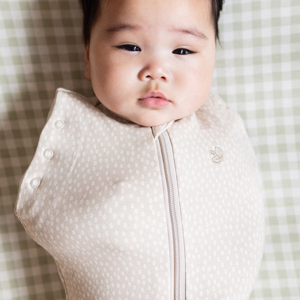 Swaddle Sleeping Bag 1.0 TOG - Oat Little Pod