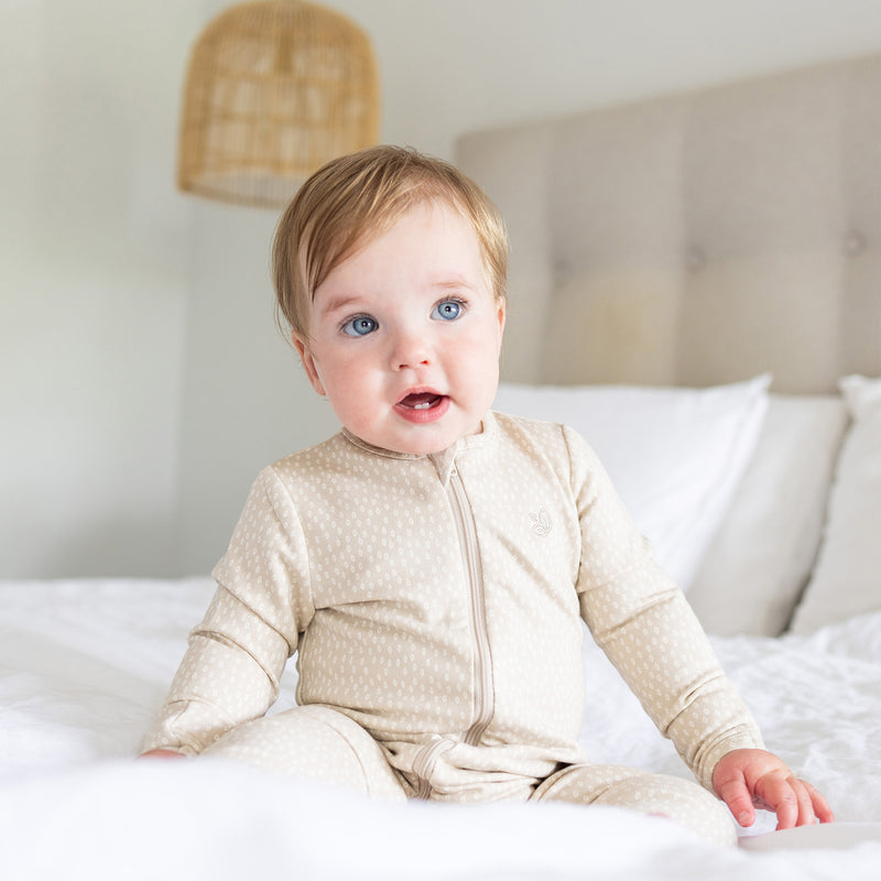 Warm Zippee Baby Romper 0.5 TOG - Oat Little Pod