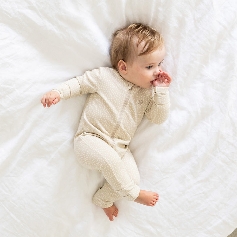 Warm Zippee Baby Romper 0.5 TOG - Oat Little Pod