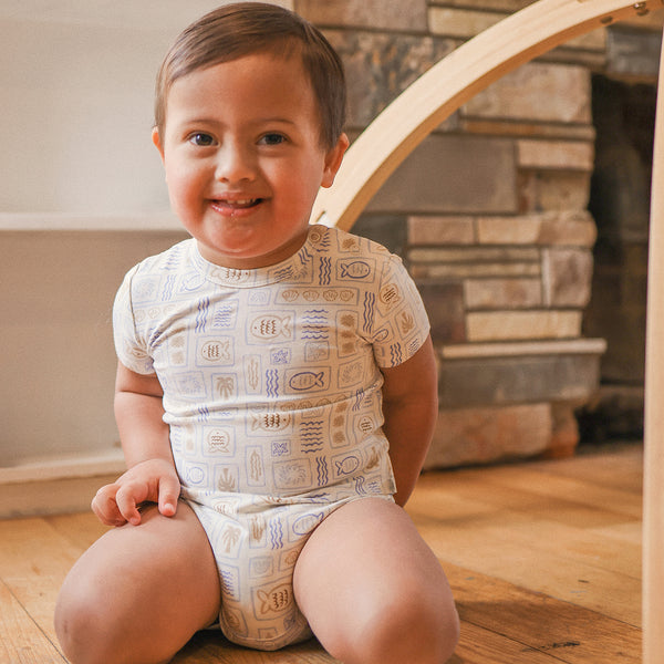 Comfy Bodysuit Short Sleeve - Salty Shores