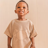 Jacquard Knit Sun Tee - Sand