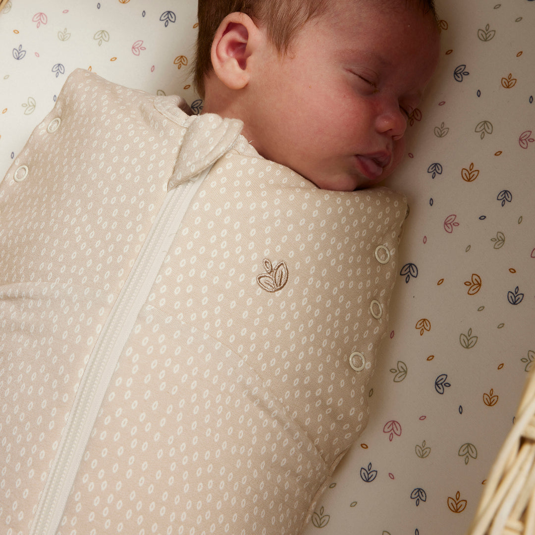 Swaddle Sleeping Bag 1.0 TOG - Oat Little Pod