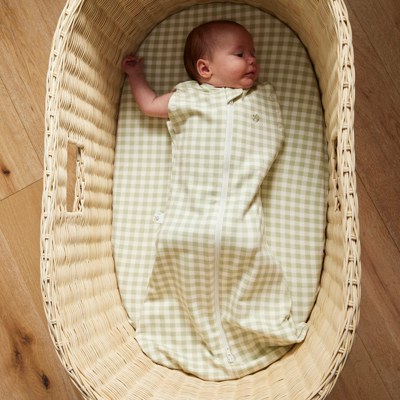 Swaddle Sleeping Bag 0.5 TOG - Gumleaf Gingham