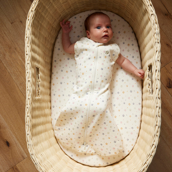 Fitted Bassinet Sheet - Rainbow Dreaming