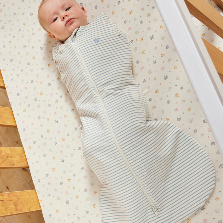 Swaddle Sleeping Bag 0.5 TOG - Dusk Blue Stripe