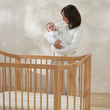 Fitted Cot Sheet - Oat Little Pod