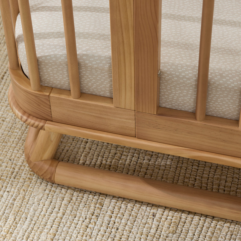 Fitted Cot Sheet - Oat Little Pod